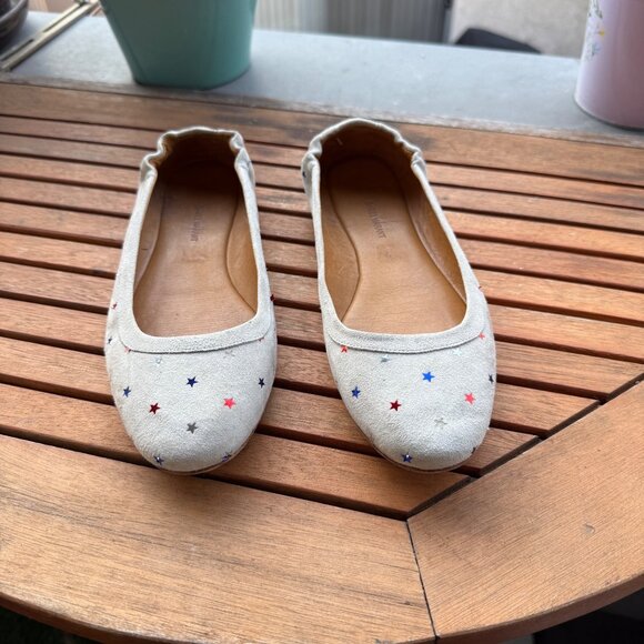Isabel Marat Ballet Flats With Red, White, and Blue  Stars Size 37 - Picture 1 of 9